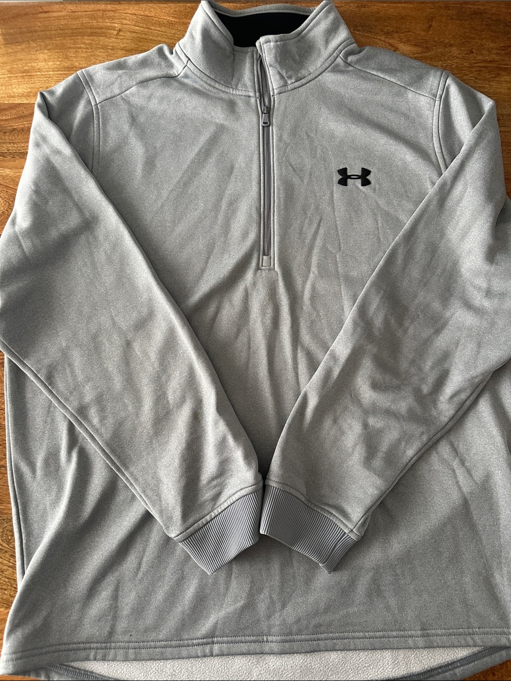 Under Armour Light Gray Quarter-Zip Performance Pullover